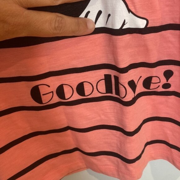 Disneys Women Pink Salmon Graphic Minnie Mouse Short Sleeve T-shirt Size Large - Picture 8 of 11